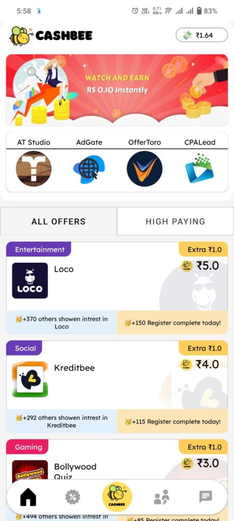 New Earning App Telugu