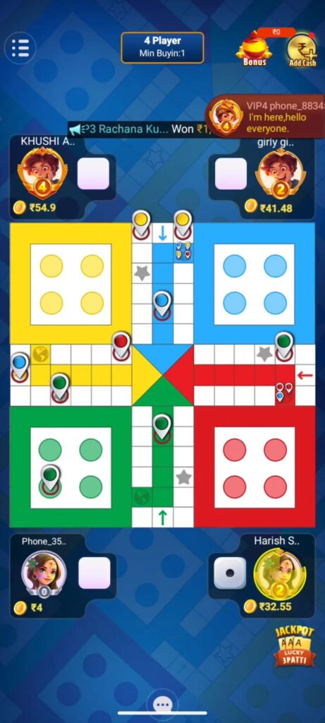 Playing Ludo Game Earn Money