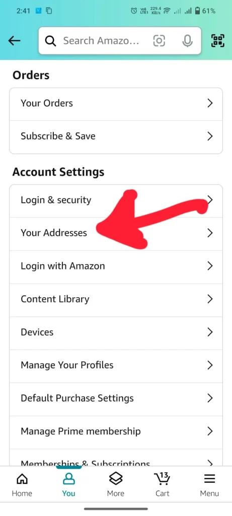 How to Change billing address in Amazon