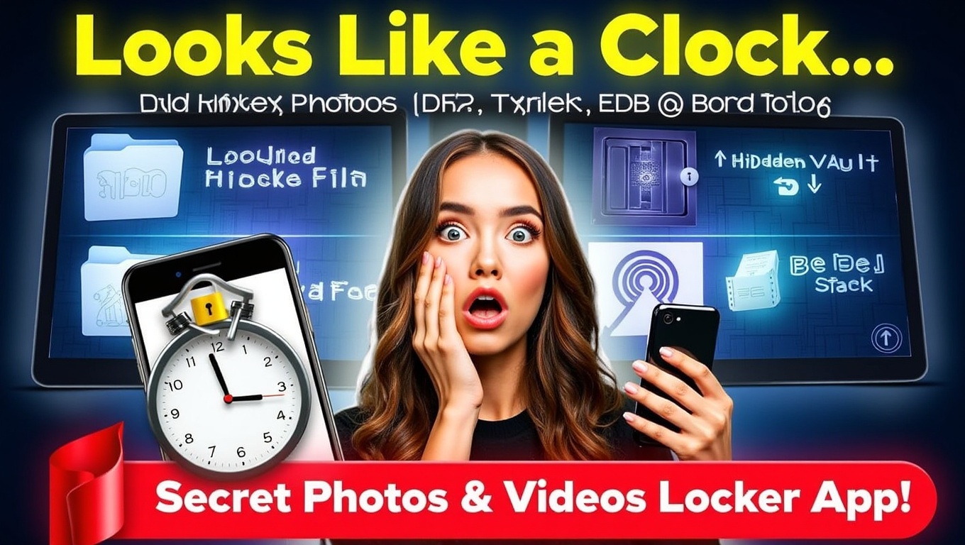 Clock Hide Photos & Videos App