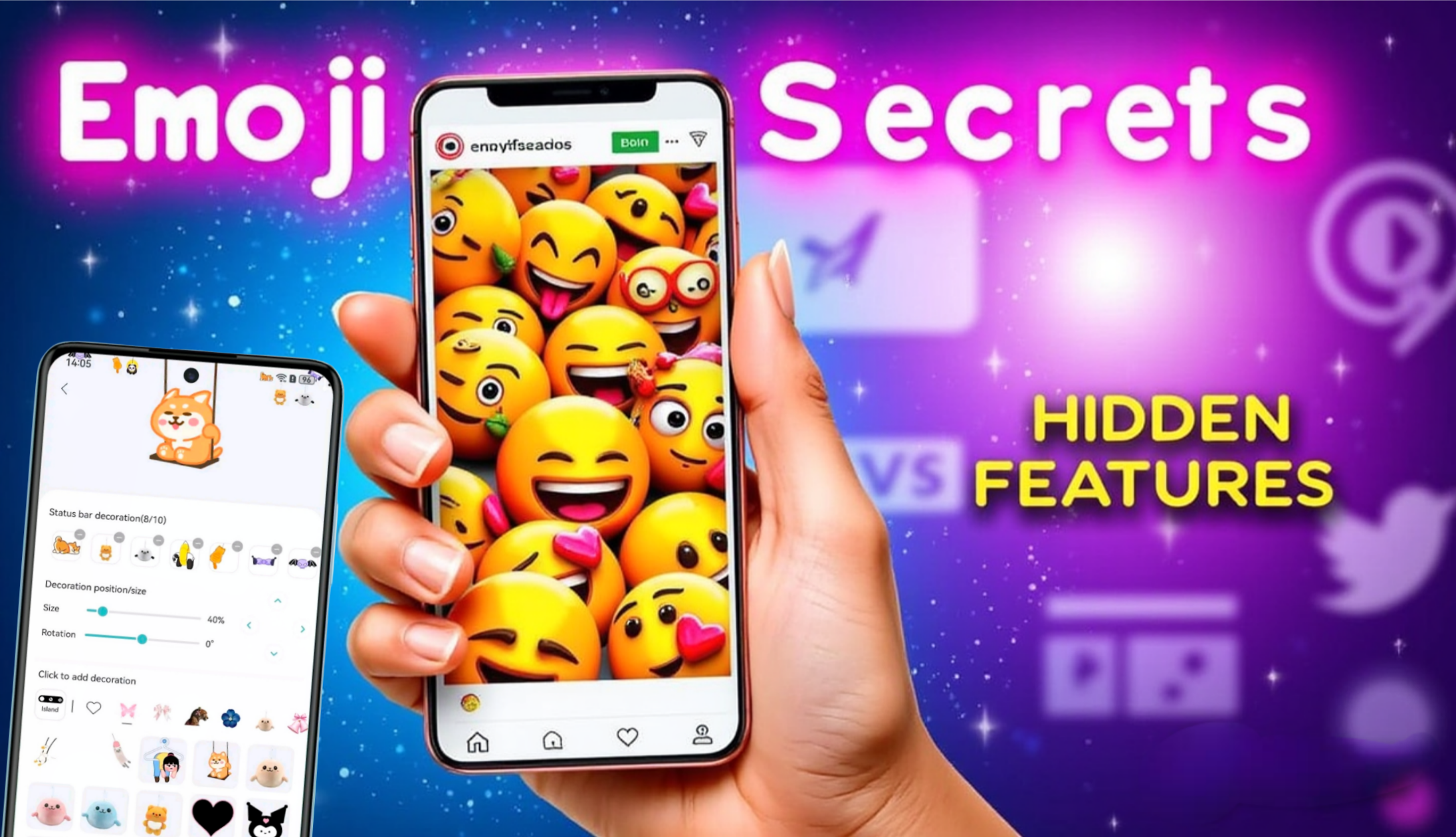 Animated Emoji Scrolling on Mobile Screens